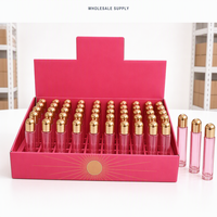 Flacon de parfum vide personnalisé 35 ml, vaporisateur fin argenté, atomiseur en verre rechargeable, vente en gros avec boîte de présentation, style arabe