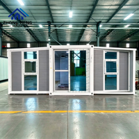 Casa Container Espandibile di Lusso 20/40ft a Prezzo di Fabbrica, Impermeabile, con Telaio in Acciaio, Pieghevole, Modulare, Casa Mobile Compatta con Cucina
