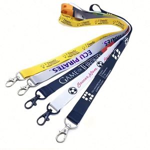 Promotional Phone Id Card Keychain Printed Nylon Neck Strap Ribbon Anime Wrist Strap <b>Polyester</b> <b>Lanyard</b> With Logo Custom <b>Lanyard</b> - Product Image 1