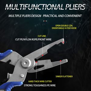 Pinces <span class=keywords><strong>de</strong></span> pêche en acier inoxydable ciseaux coupe-<span class=keywords><strong>ligne</strong></span> crochet supprimer outils <span class=keywords><strong>de</strong></span> pêche - Product Image 4