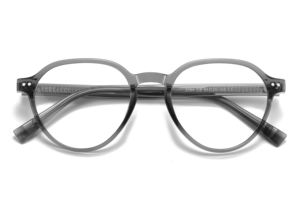 Gafas ópticas de montura redonda neutra TR90 con luz antiazul Colores opcionales de montura negro rojo marrón - Product Image 6