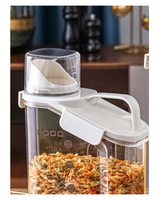 Boîte de rangement alimentaire rotative transparente, seau à céréales hermétique anti-insectes, réservoir de stockage de riz anti-humidité pour la cuisine, idéal pour les cadeaux