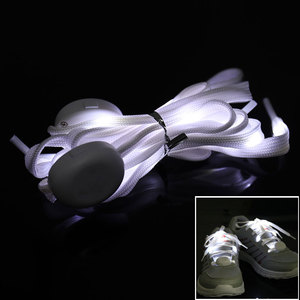 Tali sepatu LED warna-warni kustom tali sepatu datar tali sepatu cahaya renda magnetik pita sepatu renda - Product Image 5
