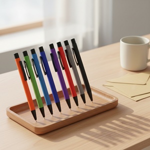 Nuevos Bolígrafos Metálicos con Logotipo Personalizado, Recubiertos de Goma, Tacto Suave, Bolígrafo Promocional para Suministros de Oficina - Product Image 4