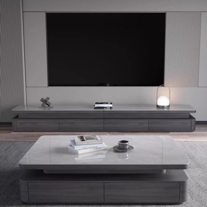 Combinazione di Tavolino e Mobile <span class=keywords><strong>TV</strong></span> in Legno Massello di Lusso Moderno Italiano per Uso Domestico, Nuovo ed Elegante - Product Image 5