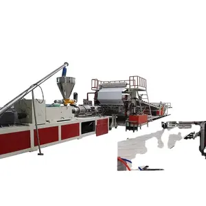 Pvc mermer levha üretim hattı/plastik yapay mermer profil ekstrüder makinesi