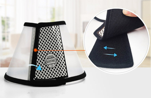 पारदर्शी समायोज्य कस्टम कुत्ते कॉलर लक्जरी पालतू कुत्ते सर्कल टोपी कॉलर एलिजाबेथ गर्दन कॉलर - Product Image 3