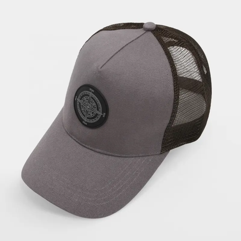 2023 Summer Outdoor Men Custom Mesh 5 Panel Blank Trucker Hats With Custom Logo
