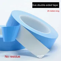 Ruban adhésif thermique double face en fibre de verre à haute adhérence, film bleu, panneau lumineux LED, découpe, ruban thermique haute performance