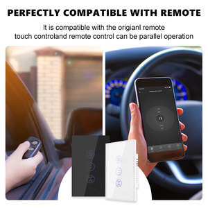 Interrupteur de porte de garage Wifi Graffiti, 10A AC 100-240V, fonction de synchronisation, télécommande pour porte à enroulement, compatible Alexa - Product Image 4
