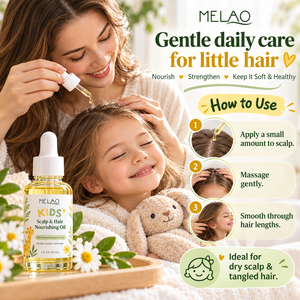 Aceite Capilar Infantil con Logotipo Personalizado, Aceite Nutritivo para el Cuero Cabelludo de Niños, Fórmula Botánica Ligera, Cuidado Capilar Suave y Delicado, Aceite Capilar para Niños - Product Image 4