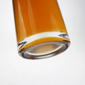 CUSTOMIZE SHAPE 500ML 750ML CLEAR SPIRITS GLASS BOTTLE FOR SALE