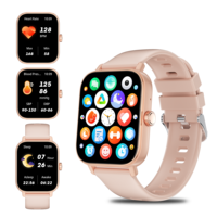 Reloj Inteligente S3 para Mujer, Pantalla Táctil Completa IPS HD de 1.83'', Llamadas Inalámbricas, Monitor de Ritmo Cardíaco, Monitor de Sueño, Resistente al Agua IP68