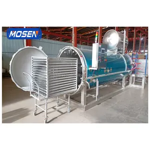 Mosen Nồi hấp tiệt trùng thực phẩm giá vặn lại vặn lại tàu thực phẩm Nồi hấp công nghiệp