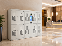 Prix Usine Promotionnel Armoire de Rangement Scolaire/Bureau/Salle de Sport à 9 Portes en Acier avec Serrure Électronique et 12 Compartiments pour Vêtements