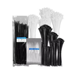 Good Wholesale Cheap 4.8*350mm Wire Cable Tie Nylon 66 Plastic Self-Locking Cable Ties
