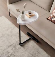 Table d'appoint moderne en métal, légère et durable, pour villas, hôtels, salons, chambres et balcons