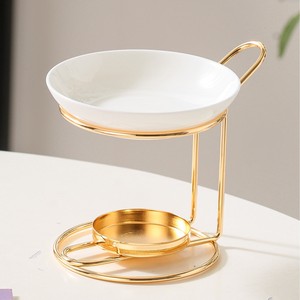 Lampe chauffante électrique à poignée unique en céramique plaquée or <span class=keywords><strong>pour</strong></span> diffuseur d'aromathérapie <span class=keywords><strong>pour</strong></span> faire fondre la cire <span class=keywords><strong>Amazon</strong></span> - Product Image 1