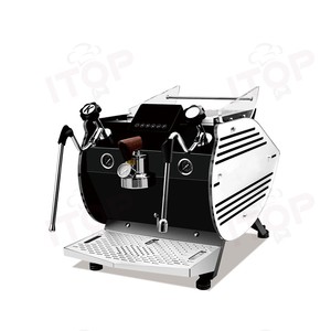 Machine à café expresso semi-automatique italienne professionnelle ITOP de haute qualité à tête unique pour usage commercial - Product Image 4