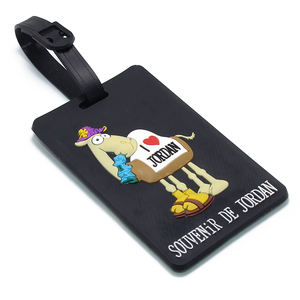 Étiquette de sac Cadeaux promotionnels d'avion Bagages <span class=keywords><strong>Petra</strong></span> Jordanian Airline Tag Silicone Voyage personnalisé Nom ID PVC souple Etiquette de bagage - Product Image 4