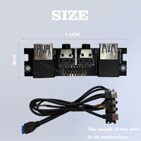 Caja de Ordenador de Alta Calidad con Interfaz Frontal, Audio, Micrófono, Doble USB 3.0, Panel Frontal SPK MIC, Cable de Chasis Rápido