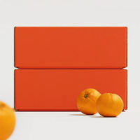 Boîte d'emballage en carton ondulé personnalisée pour fruits et légumes, idéale pour les oranges, les fruits frais, les légumes et la présentation en magasin