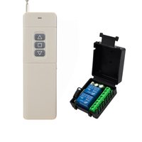 3000m longue portée émetteur DC12v 2ch Rf récepteur sans fil télécommande interrupteur 433 mhz pour Garge porte moteur serrure lumière