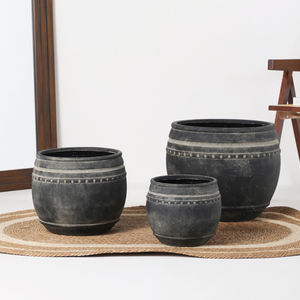 Maceta <span class=keywords><strong>de</strong></span> Magnesio para Plantas Verdes, Moderna, Minimalista, Decorativa, para Hogar y Jardín, <span class=keywords><strong>de</strong></span> Fibra <span class=keywords><strong>de</strong></span> Arcilla, con Barniz al Agua - Product Image 5