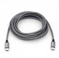 OEM/ODM kualitas tinggi 3A USB C ke USB C 100W kabel Data pengisian daya Super cepat dengan jaket nilon dalam berbagai warna untuk penggunaan kamera