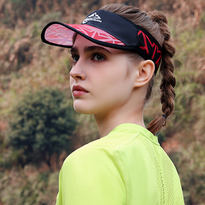 Topi Visor 72 Jam Custom Logo Anti Keringat untuk Olahraga Luar Ruangan, Pantai, Lari, Golf, untuk Wanita & Pria, Kontras Warna, Dapat Disesuaikan - Product Image 1