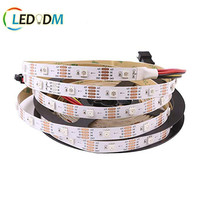 Tira de led rgb com endereço, ws2815 2812 2813 rgbw fita led digital rgb 12v 24v 5m/carretel 60pixel smd5050