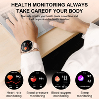 Jam Tangan Pintar LIGE BWT97 dengan Earbud untuk Pria Wanita, Pemutar Musik, Smartwatch IOS Android 2-in-1 Headset Tahan Air, Earphone Fitness