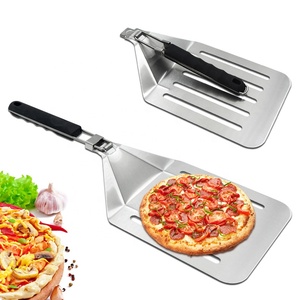 Hoja de aleación de aluminio Premium Pizza Peel Turning Paddle Pizza Peel <span class=keywords><strong>Pala</strong></span> con mango plegable - Product Image 1