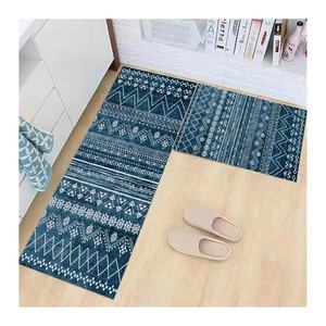 Laundry water-absorbing cheap printed carpet kitchen mat set and rug