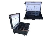 Table de DJ portable en aluminium sur mesure pour disques vinyles avec étui de transport pour enceintes