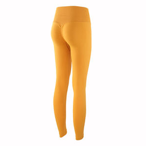 Leggings da Yoga personalizzati a vita alta da palestra senza cuciture anteriori Activewear collant da allenamento Scrunch Booty Hip Rise pantaloni da Yoga per le donne 5 pezzi - Product Image 6