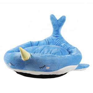 Cat Bed Round Breathable Polyester Fiber Pet Bed For Cat Hand Wash <b>Polybag</b> Packing Jiangsu Origin - Product Image 3