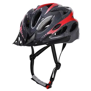 Nuovo casco da bicicletta LED luce ricaricabile intergrale-stampo ciclismo casco sicuro Sport Mountain Road riding Bike casco