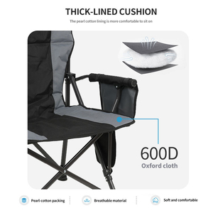 Kejie Sales Adjustable Steel <b>USB</b> <b>Heated</b> Camping Chair Custom Logo Modern Fabric Folding Beach Picnic Chair for Fishing Wholesale - Product Image 4