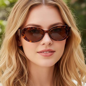 Gafas de sol estilo ojo de gato para mujer, montura completa, protección UV400, estilo retro, nuevo diseño 2025 - Product Image 2