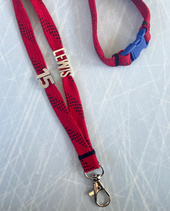 Customized letter <b>Lanyard</b> Hockey Lace <b>Lanyard</b> hanging string for phone ID card holder work badge string Adjustable <b>Lanyard</b> - Product Image 3