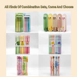 UUYP Logo de marque privée Conception de qualité Poils <span class=keywords><strong>extra</strong></span> doux pour les dents délicates Gencives Enfants Adultes <span class=keywords><strong>Brosse</strong></span> à dents de nettoyage buccal réutilisable - Product Image 6