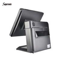 Machine de caisse tout-en-un pour ordinateur de bureau, caisse enregistreuse, avec scanner imprimante de tickets de 58mm/80mm, point de vente