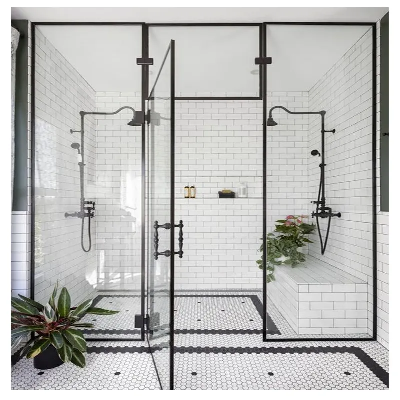 Прозрачная закаленная двойная стеклянная кухонная ванная алюминиевая тонкая рамка стеклянная раздвижная дверь интерьерная смываемая глазурованная дверь
