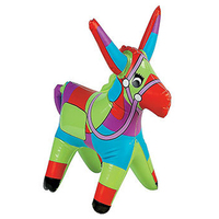 Jouet piñata gonflable en PVC en forme d'âne, animal gonflable en vinyle pour les enfants, décoration de fête de jardin, jeux de piscine