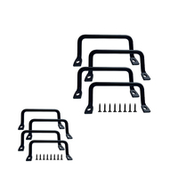 Barres de maintien de matelas en métal personnalisées noires pour cadre de lit domestique, antidérapantes, en acier inoxydable avec poignée filetée femelle