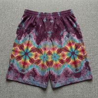 Short de sport décontracté pour homme, personnalisé par sublimation, tie-dye, en maille, taille élastique, respirant, séchage rapide, motif mandala vintage, pour le basketball et le streetwear