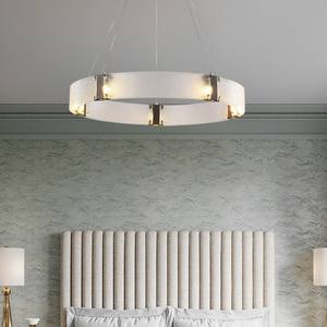 פשוט מודרני סלון מינימליסטי עגול מעגל G9 הולם נורדי מנורת אולם חדר שינה יוקרה זכוכית תקרת תליון אור - Product Image 3