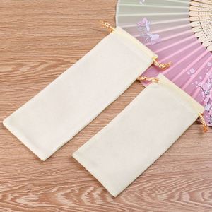 High Grade Delicate Soft Velvet Drawstring Jewelry Comb <b>Bag</b> Unique Portable Design Logo Packaging Dust Pouch Box for Jewelry - Product Image 6