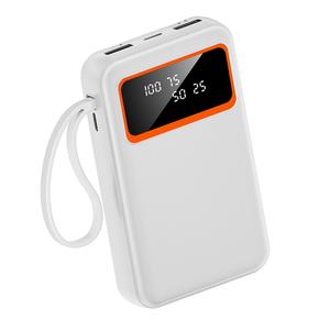 Batterie externe portable 10000mAh 30000mAh avec câble Type C, haute capacité, affichage numérique 10W, logo personnalisé - Product Image 4